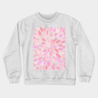Watercolor brush strokes - pastel pink Crewneck Sweatshirt